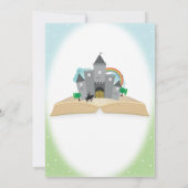 Invitation Une fois sur une histoire livre Princesse Annivers (Dos)