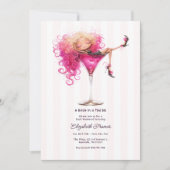 Invitation Une future mariée dans un enterrement de vie de je (Devant)