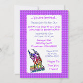 Invitation Une Grande Baisse De Danse Se Produit Lumineux (Dos)