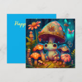 Invitation Une grenouille à champignon magique (Devant / Derrière)