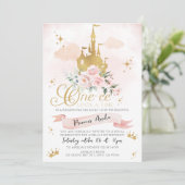 Invitation Une heure sur une fois Château de la Princesse Pre (Debout devant)