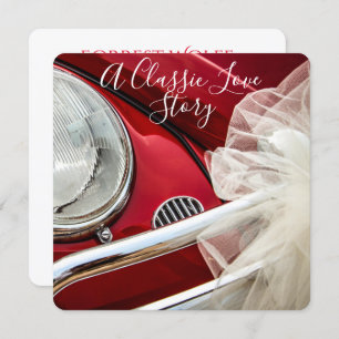 Invitation Une histoire d'amour classique pour une voiture ma