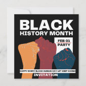 Invitation Une histoire merveilleuse Parti BHM  (Devant)