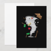 Invitation Une incroyable tornade et la chasse aux tempêtes (Devant / Derrière)