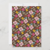 Invitation Une jolie Fête de l'mariée fleurie moderne (Dos)