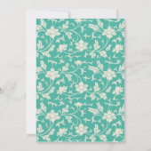 Invitation Une jolie Fête de l'mariée fleurie moderne (Dos)