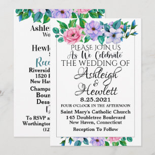 Invitation Une Jolie Journée Pour Un Mariage Voir Dos - Invit
