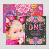 Invitation Une jolie photo de Fiesta Mexicaine à l'anniversai (Devant / Derrière)