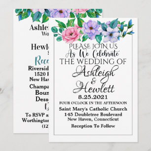 Invitation Une Journée Idéale Pour Un Mariage Voir Dos - Invi