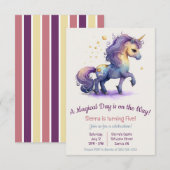 Invitation Une journée magique est en route ! Anniversaire de (Devant / Derrière)