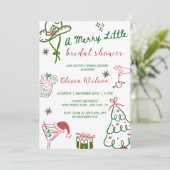 Invitation Une joyeuse petite fête de douche de mariage (Debout devant)