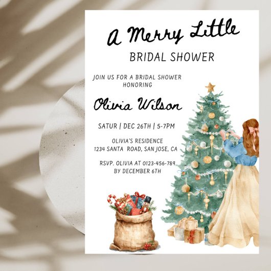 Invitation Une joyeuse petite fête de douche de mariée