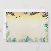 Invitation Une jungle 6e fête d'anniversaire 6 Safari ZOO Pho (Dos)