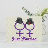 Invitation Une lesbienne mariée (Debout devant)