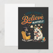 Invitation Une licorne découragée en thérapie (Devant / Derrière)