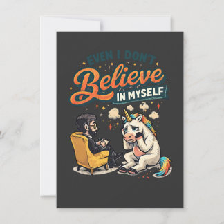 Invitation Une licorne découragée en thérapie