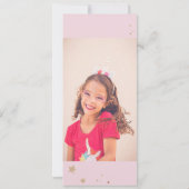 Invitation Une licorne magique et Rainbow Birthday Party Invi (Dos)