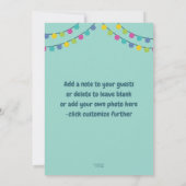 Invitation Une Llama Amusante Soirée Anniversaire Toute Âge (Dos)