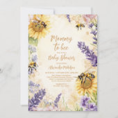 Invitation Une Maman Rustique Pour Être Un Baby shower Neutre (Devant)