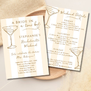 Invitation Une Mariée Dans Un Itinéraire Tini Bit Bachelorett