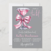 Invitation Une mariée dans un Tini Bit, Fête des mariées à Ma (Devant)