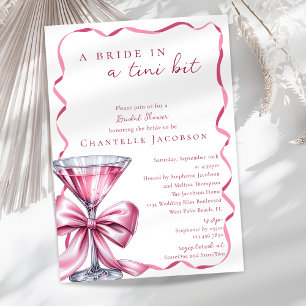 Invitation Une mariée dans un tout petit peu rose Fête prénup