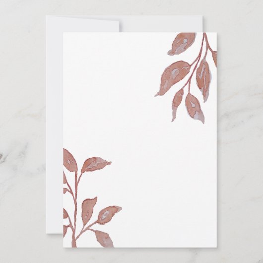 Invitation Une mariée dans une Fête des mariées Tini Bit Mart (Dos)