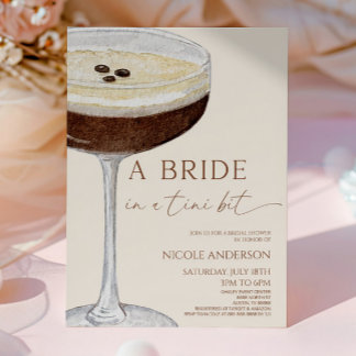 Invitation Une Mariée Dans Une Fête des mariées Tini Bit Mart