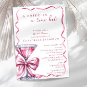 Invitation Une Mariée Dans Une Fête des mariées Tini Bit Pink