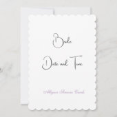 Invitation Une mariée magnifique (Dos)