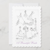 Invitation Une mariée magnifique (Devant)
