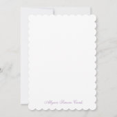 Invitation Une mariée magnifique (Dos)