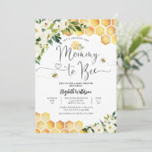 Invitation Une mère neutre pour être Baby shower (Debout devant)