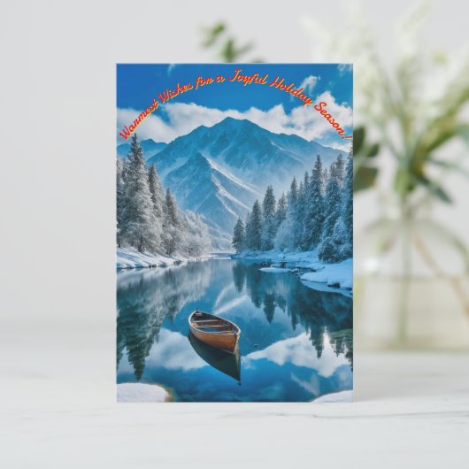 Invitation Une merveille hivernale (Debout devant)