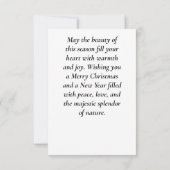 Invitation Une merveille hivernale (Dos)