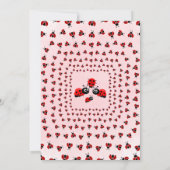 Invitation Une Mignonne Petite Ladybug Est En Chemin De Baby (Dos)