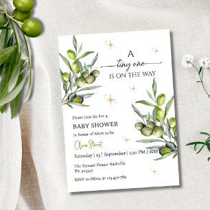 Invitation Une minuscule est en chemin Baby shower
