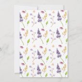 Invitation Une Minuscule Maman De Pâques Pour Être Baby showe (Dos)