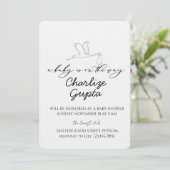 Invitation Une naissance est prévue Baby Shower  (Debout devant)