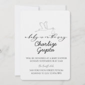 Invitation Une naissance est prévue Baby Shower  (Devant)