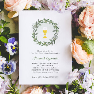 Invitation Une nature et un chalet simples   Première sainte 