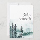 Invitation Une nature sauvage moderne laissez l'aventure comm (Dos)