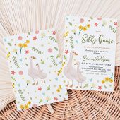 Invitation Une nouvelle douche de bébé Silly Goose