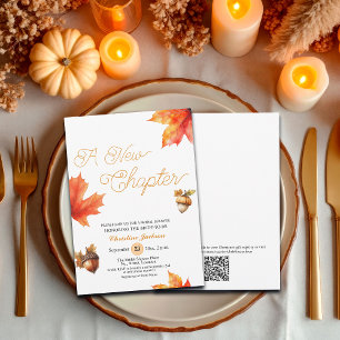 Invitation Une Nouvelle Page Feuilles de l'érable Shower de M
