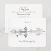 Invitation Une nouvelle vie : Un voyage est sur le point de (Devant / Derrière)