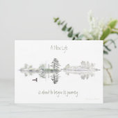 Invitation Une nouvelle vie : Un voyage est sur le point de c (Debout devant)