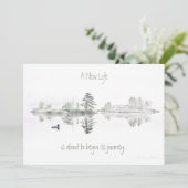 Invitation Une nouvelle vie : Un voyage est sur le point de c (Debout devant)