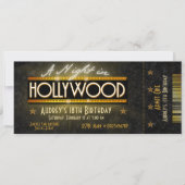 Invitation Une nuit à Hollywood Ticket (Devant)