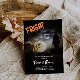 Invitation Une nuit de frayeur avec le hibou et le fantôme -