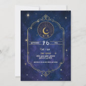 Invitation Une nuit parmi les Stars Celestial Mariage (Dos)